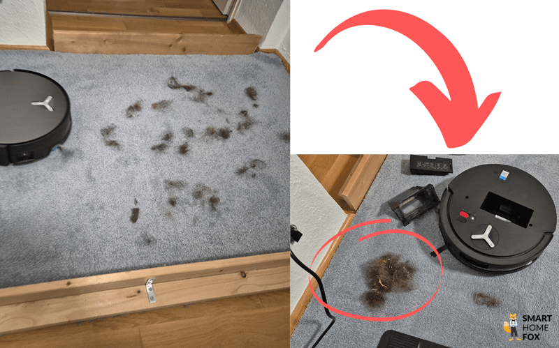 ecovacs-deebot-x11-omnicyclone-haare-test